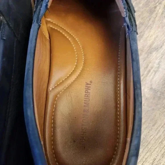 Johnston & Murphy Everett Black Suede Bit Loafers Dress Shoes Men Size 13 - Picture 7 of 8